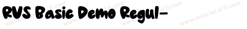 RVS Basic Demo Regul字体转换